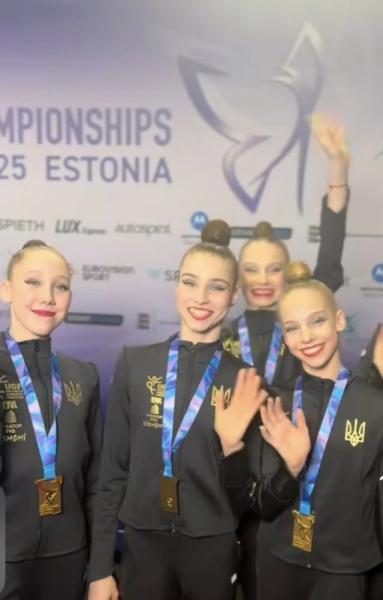 Волинянка у складі національної команди стала чемпіонкою Європи з художньої гімнастики2