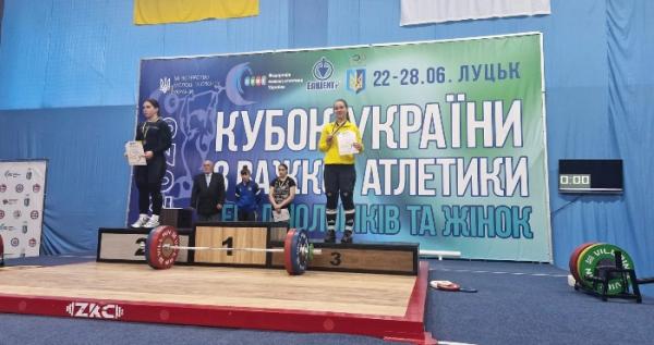 Волинянка Вікторія Литвинець стала призеркою домашнього Кубку України з важкої атлетики