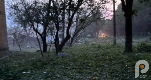 Наслідки російської атаки у одному з районів міста Луцьк
