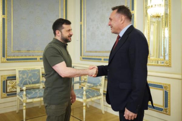 Зеленський зустрівся з міністром оборони Норвегії2