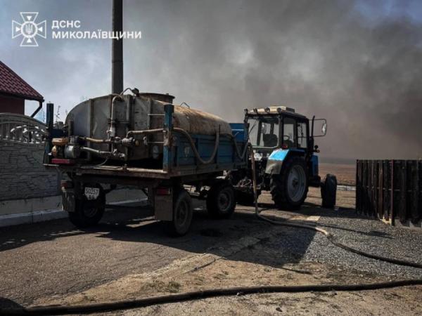Масштабні пожежі на Миколаївщині: вогонь дістався житлових будинків1