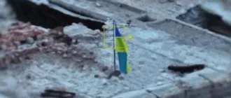 На Миколаївщині на Кінбурнській косі встановили український прапор