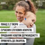 Українські лікарні отримають понад три тисячі нових слухових апаратів іноземного виробництва