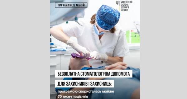 Безоплатна стоматологічна допомога для військових