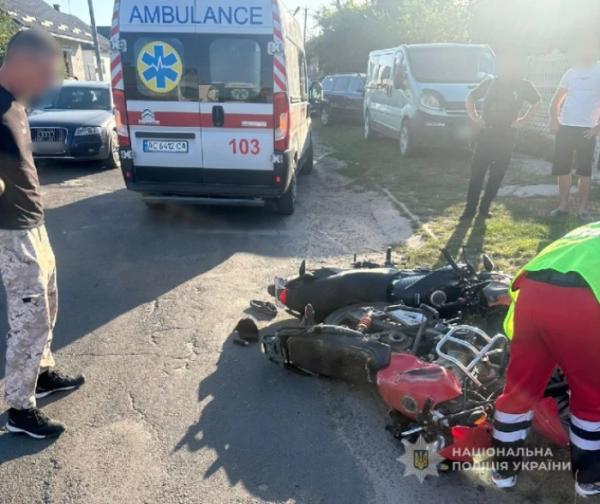 На Ківерцівщині трапилася аварія за участі двох мотоциклів1