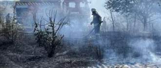 На Миколаївщині рятувальники ліквідували дві пожежі, які виниклі внаслідок ворожих атак