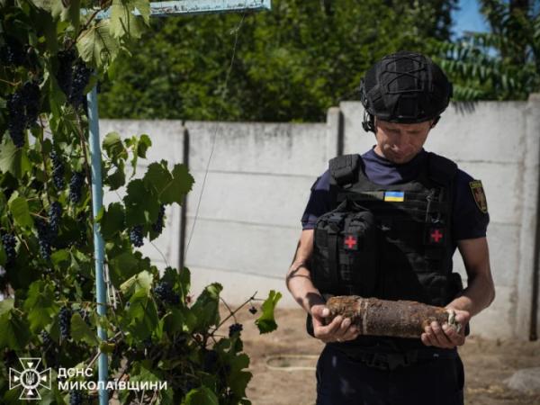 У Миколаєві у дворі приватного будинку знайшли артснаряди Другої світової війни3
