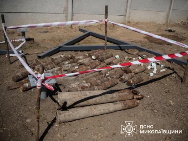 У Миколаєві у дворі приватного будинку знайшли артснаряди Другої світової війни1