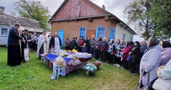 У селі Осьмиговичі попрощалися із захисником Сергієм Гонтарем