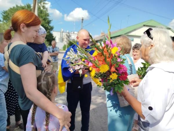 У селі Вербка зустріли Сергія Сагаля, який повернувся з російського полону7