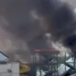 В окупованому Залізному Порту на Херсонщині згорів аквапарк: росіяни в усьому звинувачують ЗСУ