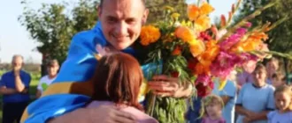 Вишнівська громада зустріла свого воїна з російського полону