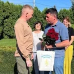На Демидівщині зустріли Миколу Нарусевича, який повернувся з полону