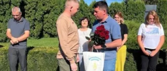 На Демидівщині зустріли Миколу Нарусевича, який повернувся з полону