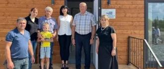 На Миколаївщині родинам переселенців вручили ключі від модульних будинків