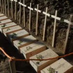 На Тернопільщині перепоховали останки, які виявили під час пошукових робіт у Пужниках