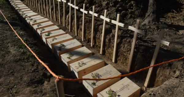 На Тернопільщині перепоховали останкии, які виявили під час пошукових робіт у Пужниках