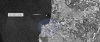 Біля західного узбережжя Криму зафіксували велику нафтову пляму / Фото Біля західного узбережжя Криму зафіксували велику нафтову пляму / Фото