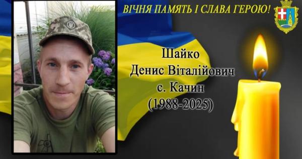 На Донеччині загинув Захисник України з Волині – Денис Шайко