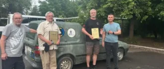 Росіяни обстрілами знищили авто і гуманітарний вантаж, який прямував до Берислава на Херсонщині