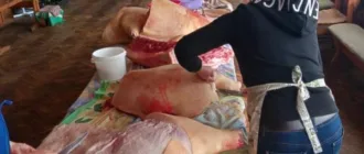 У Турійську на зібрані кошти купили м'ясо кабана для страв для захисників