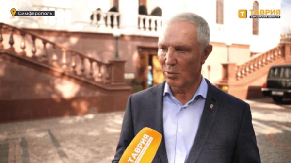Сальдо на похованні Леонтьєва / Скріншот окупаційного відео