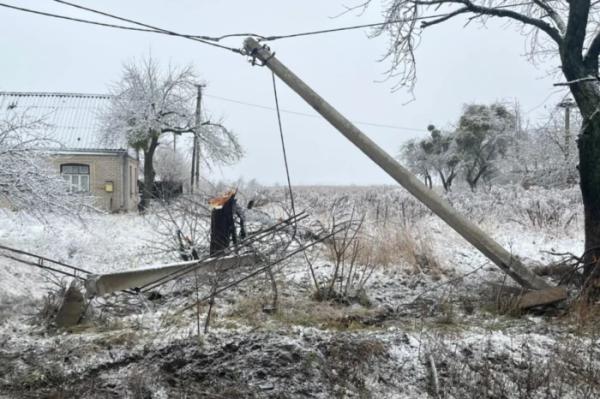 Аварія біля Луцька: Ford зніс паркан та електроопору1