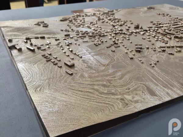 Тактильна модель карти Рівного