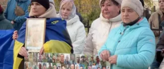 У Люблинці відбулася акція на підтримку членів сімей безвісти зниклих військовослужбовців