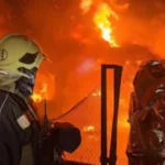 Як у Ковелі рятувальники ліквідували пожежу після російської атаки