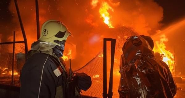 Як у Ковелі рятувальники ліквідували пожежу після російської атаки