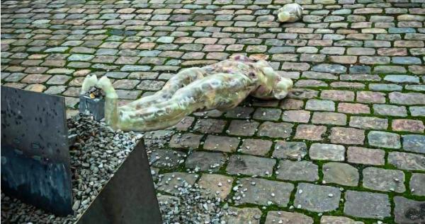 У Данії знищили скульптури української мисткині Марії Куликівської. Фото з фейсбук-сторінки Наталії Попович