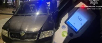 У Луцьку зупинили п'яного водія Skoda