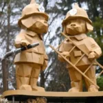 У Рівному відкрили пам’ятну фігуру «песиків-рятувальників ДСНС»