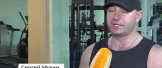 Генічеський колаборант Мухін, у ролі фітнес-тренера, в сюжеті окупаційних медіа дав поради, як повернутися у форму після новорічних свят