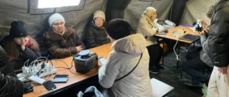 Рятувальники Рівненщини організували два Пункти незламності в Києві для підтримки місцевих мешканців