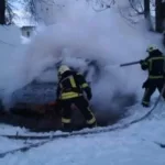 У Нововолинську рятувальники ліквідували пожежу автомобіля