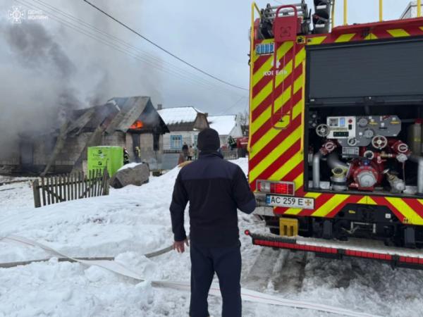 У селі Кричевичі горів житловий будинок1