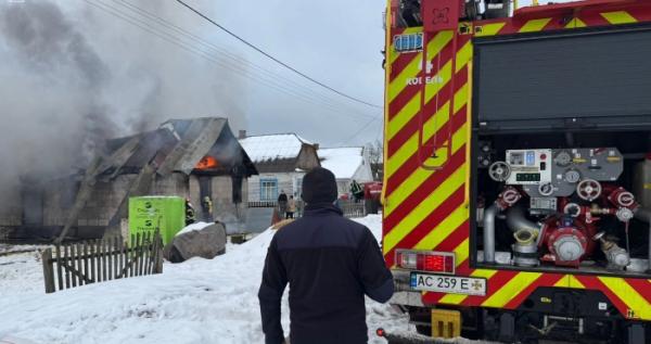 У селі Кричевичі горів житловий будинок