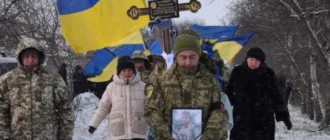 Великобагачанська громада попрощалася із захисником України Володимиром Сінійчуком