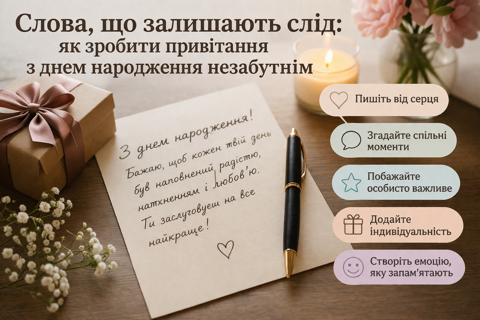 як красиво привітати з днем народження