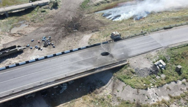 Росіяни визнали руйнування Чонгарського автомобільного мосту - ЗМІ0